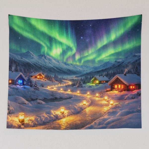 Item preview, Light trail under the Northern Lights designed and sold by Sigtrix.