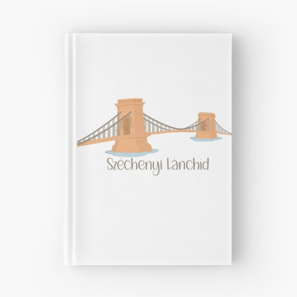 Item preview, Széchenyi Lánchíd Chain Bridge – Budapest Flat Design Cutout Illustration designed and sold by EmeraldeaDesign.