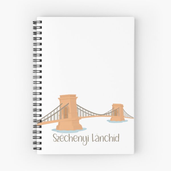 Item preview, Széchenyi Lánchíd Chain Bridge – Budapest Flat Design Cutout Illustration designed and sold by EmeraldeaDesign.