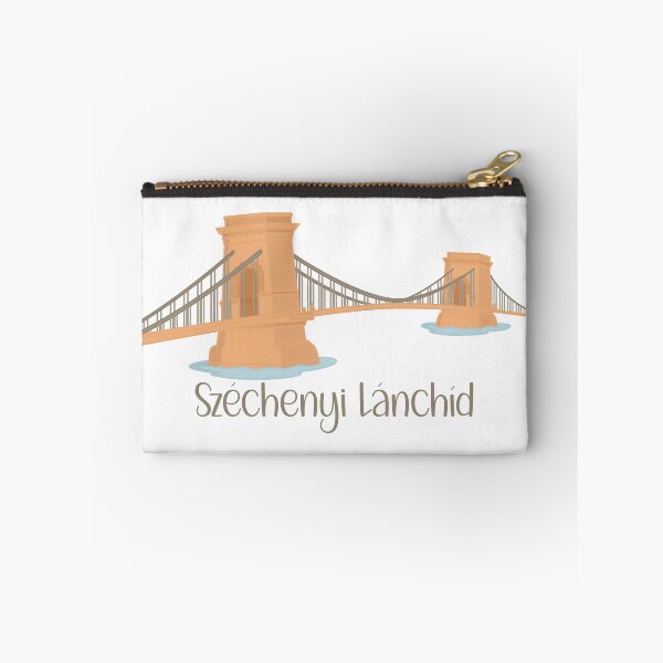 Item preview, Széchenyi Lánchíd Chain Bridge – Budapest Flat Design Cutout Illustration designed and sold by EmeraldeaDesign.