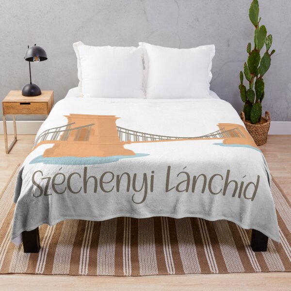 Item preview, Széchenyi Lánchíd Chain Bridge – Budapest Flat Design Cutout Illustration designed and sold by EmeraldeaDesign.