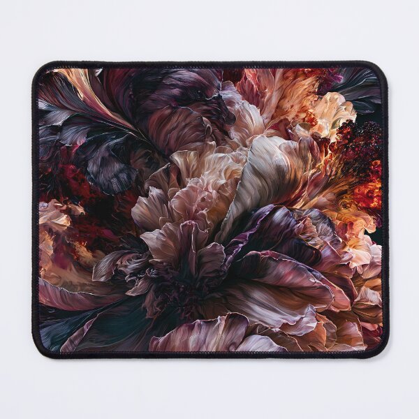 Item preview, Dark Peony Floral Oil Painting designed and sold by CosmicGlyph.
