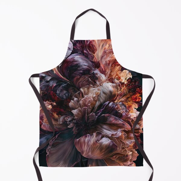 Item preview, Dark Peony Floral Oil Painting designed and sold by CosmicGlyph.
