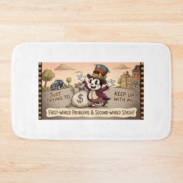 Item preview, First World Problems Vintage Cartoon Money designed and sold by LazyGeniusArt.