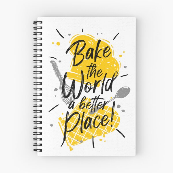 Item preview, Bake the world a better place kitchen decor white backround designed and sold by Bearlala.