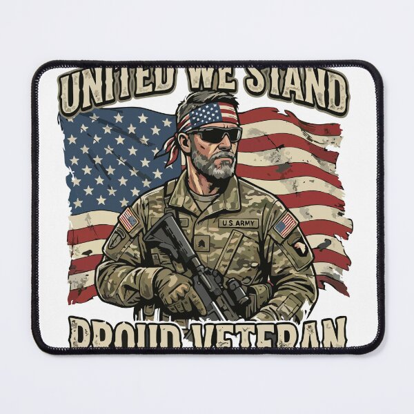 Item preview, UnitedWeStand–ProudVeteran designed and sold by ShirtsUp-Lane.