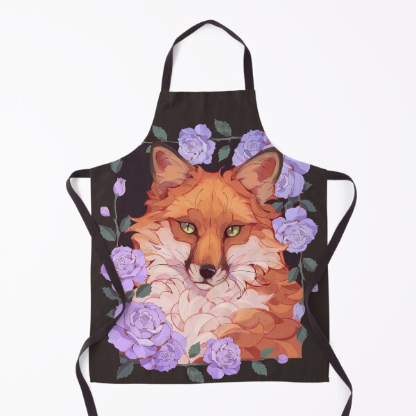 Item preview, Fox with purple roses designed and sold by Giulialibard.