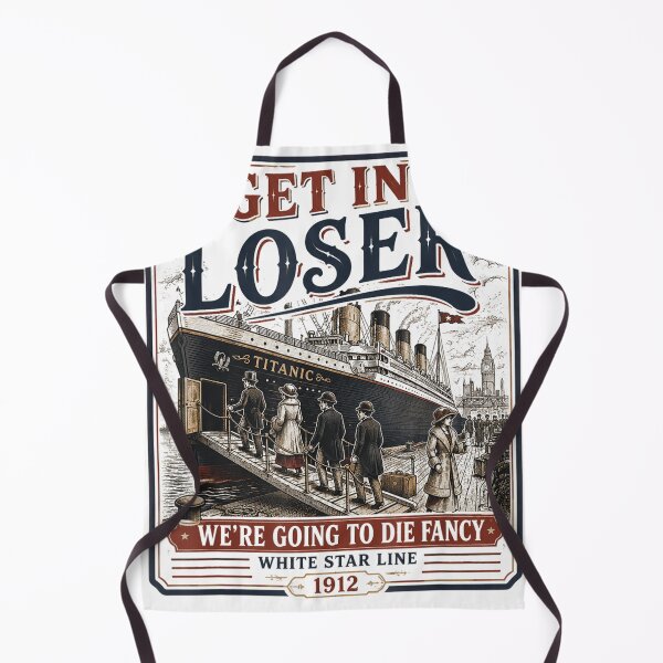 Item preview, Vintage Get In Loser We're Going To Die Fancy Titanic  designed and sold by Achkalona.
