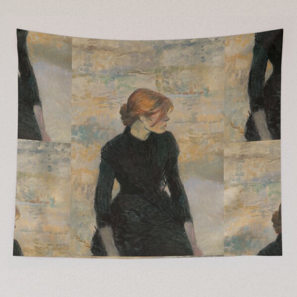 Item preview, Pierreuse by Toulouse-Lautrec Vintage Red-Haired Portrait Art designed and sold by artofuniverse.