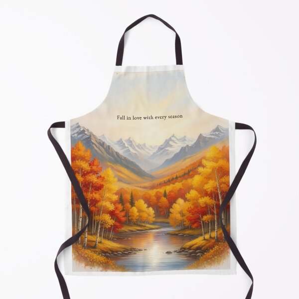 Item preview, Fall in love with every season autumn mountain valley oil painting art designed and sold by icemanphotos.