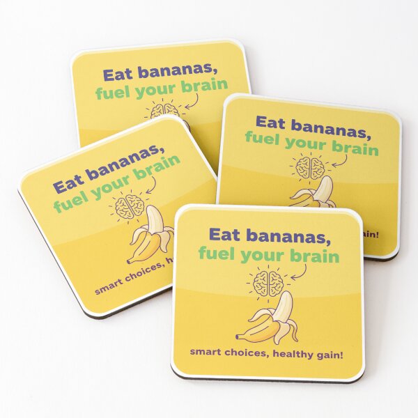 Item preview, Eat bananas, fuel your brain designed and sold by MaciejErdon.