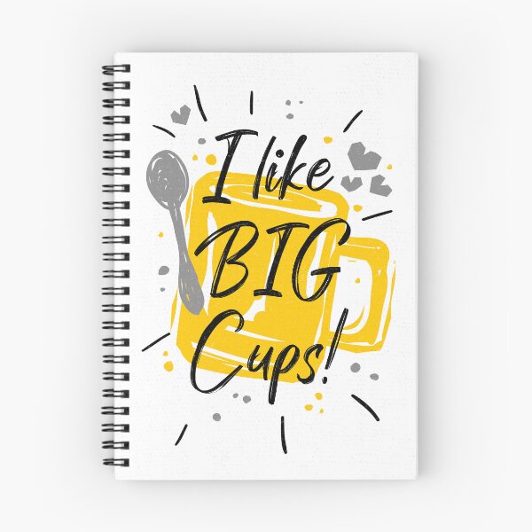 Item preview, I Like Big Cups kitchen decor white backround designed and sold by Bearlala.