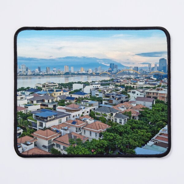 Item preview, Han River Da Nang - City of Bridges | Vietnam Modern Urban Skyline Art designed and sold by Ross.A.Campbell.