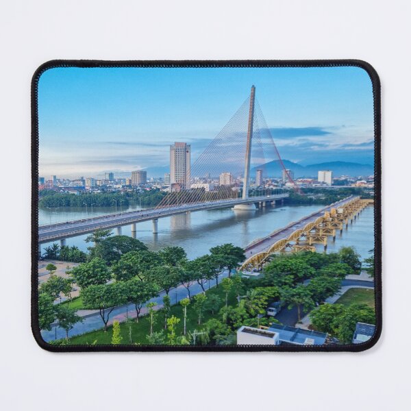 Item preview, Han River Da Nang - City of Bridges | Vietnam Modern Urban Skyline Art designed and sold by Ross.A.Campbell.