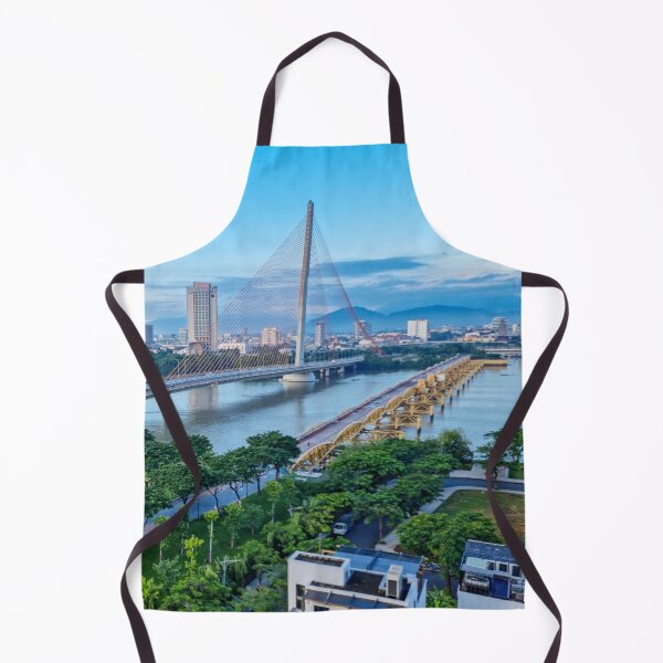 Item preview, Han River Da Nang - City of Bridges | Vietnam Modern Urban Skyline Art designed and sold by Ross.A.Campbell.