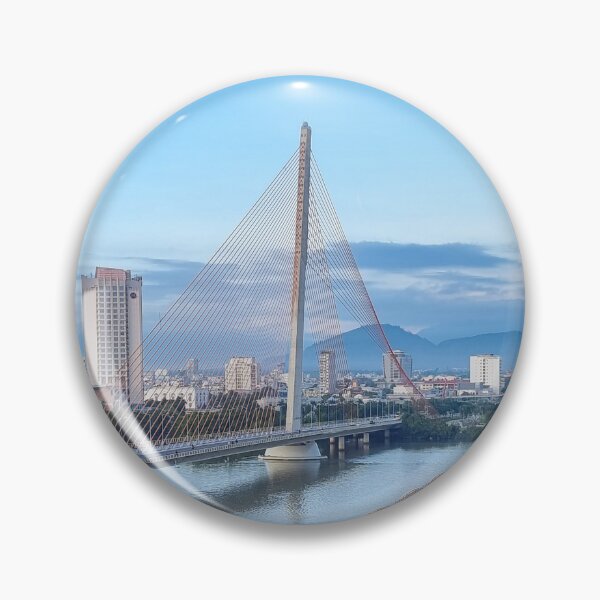Item preview, Han River Da Nang - City of Bridges | Vietnam Modern Urban Skyline Art designed and sold by Ross.A.Campbell.