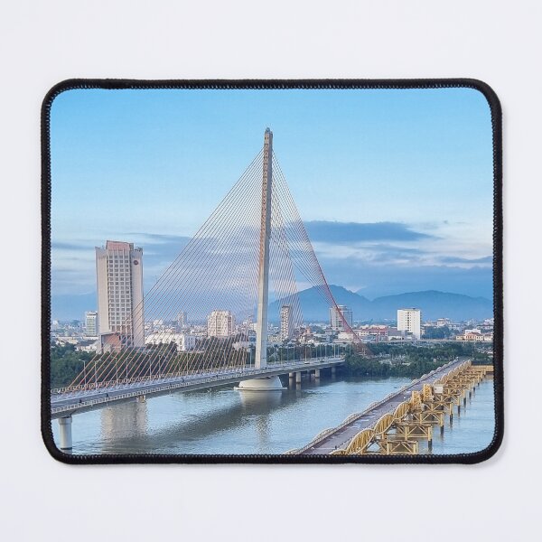 Item preview, Han River Da Nang - City of Bridges | Vietnam Modern Urban Skyline Art designed and sold by Ross.A.Campbell.