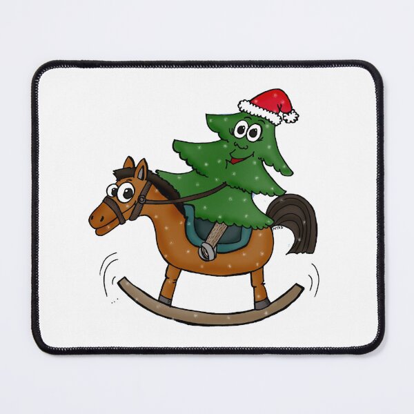 Item preview, Santa’s Tree Rodeo – Holiday Horseplay Art designed and sold by MyxaART.