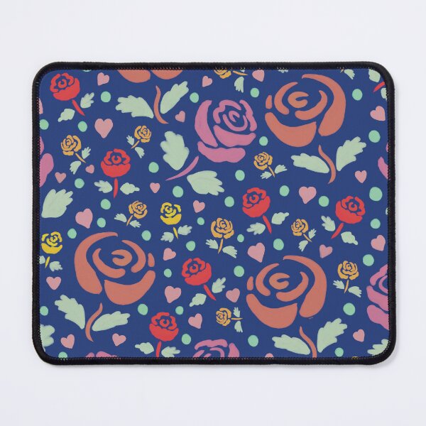 Item preview, Rose Prints on Dark Blue designed and sold by Catphonesoup.