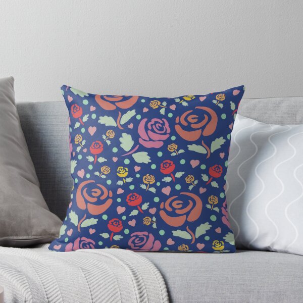 Item preview, Rose Prints on Dark Blue designed and sold by Catphonesoup.