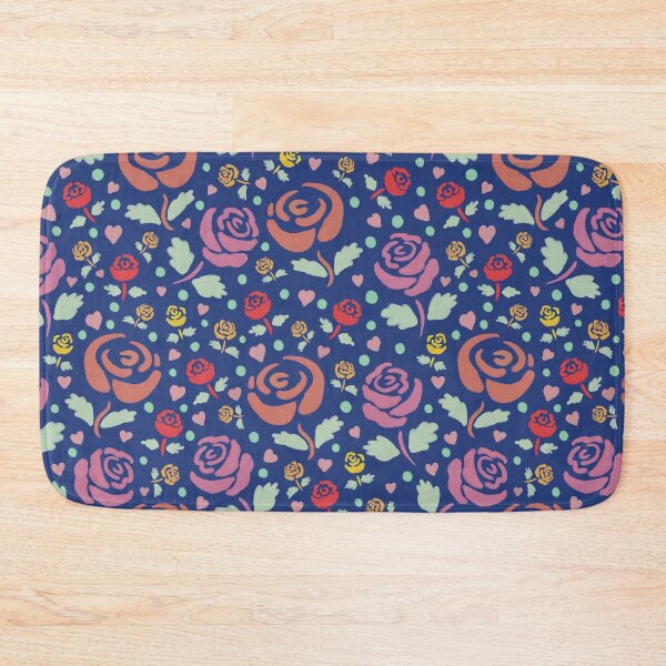 Item preview, Rose Prints on Dark Blue designed and sold by Catphonesoup.