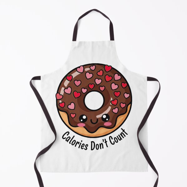 Item preview, Cute Donut Calories Don’t Count Funny Kawaii Dessert Design designed and sold by PlumArtDesign.