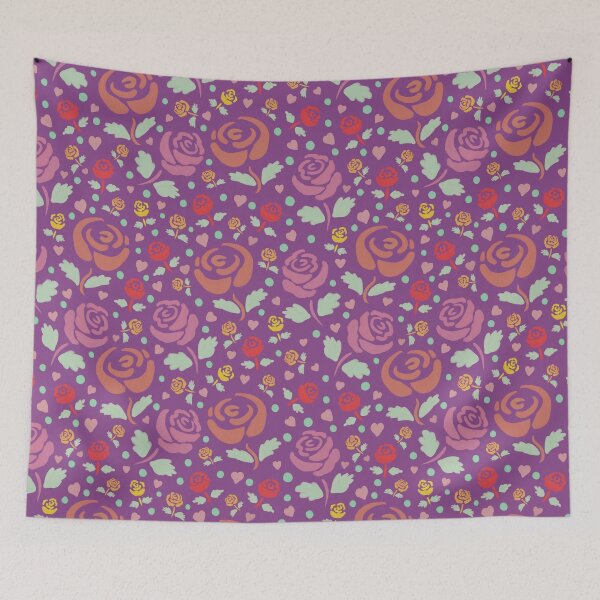 Item preview, Rose Prints on Purple designed and sold by Catphonesoup.