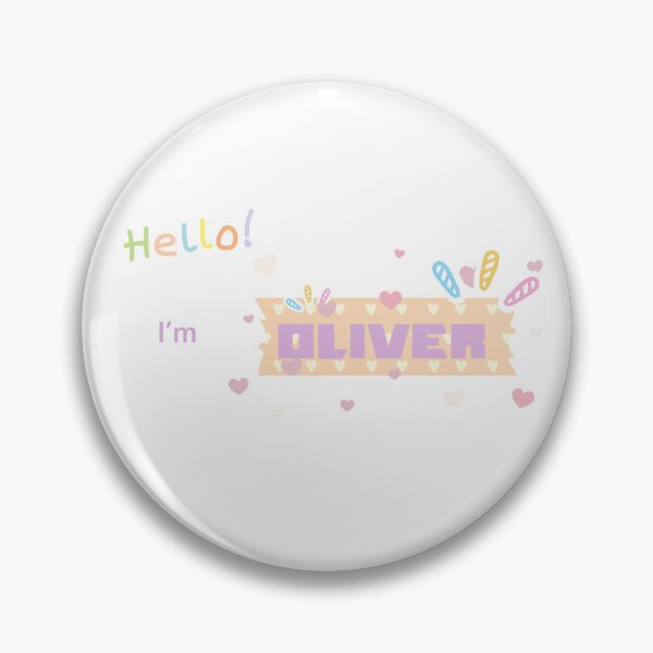 Item preview, Hello I'm Baby Oliver Cute Colorful Lettering designed and sold by ammiespy.