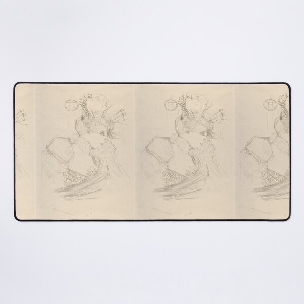 Item preview, Marcelle Lender by Toulouse-Lautrec Vintage Art Nouveau Portrait Sketch designed and sold by artofuniverse.