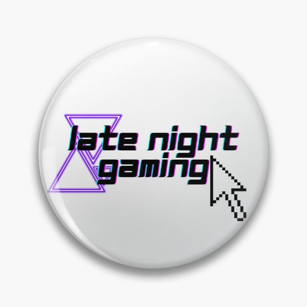 Item preview, Late Night Gaming T-Shirt | Retro Cursor Neon Logo designed and sold by DNHZstore.