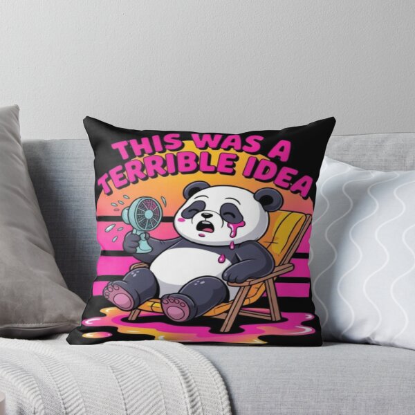 Artikelvorschau, Das war eine schreckliche Idee – Lustiger Panda-Aufkleber „Reue“. entworfen und verkauft von DailySparks.
