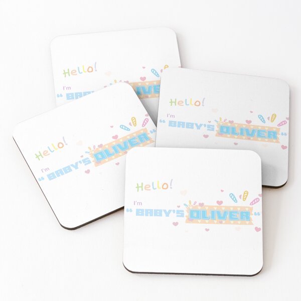 Item preview, Hello I'm Baby Oliver Cute Colorful Lettering designed and sold by ammiespy.