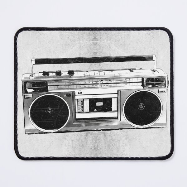 Item preview, Vintage 80s Jam Box Cassette Radio Boombox Dead Media designed and sold by Ghoul Enterprises.