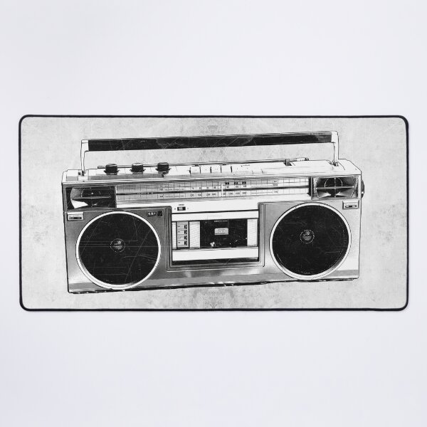 Item preview, Vintage 80s Jam Box Cassette Radio Boombox Dead Media designed and sold by Ghoul Enterprises.