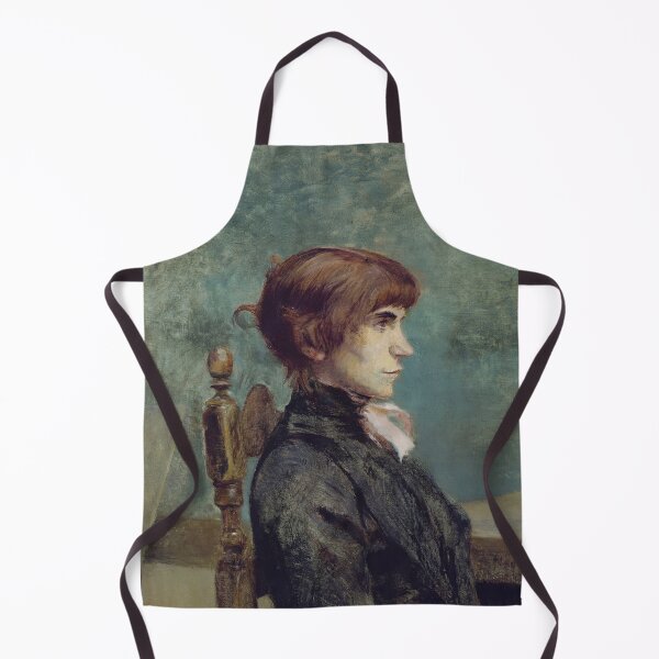 Item preview, Jeanne Wenz by Toulouse-Lautrec Vintage Contemplative Profile Portrait Art designed and sold by artofuniverse.