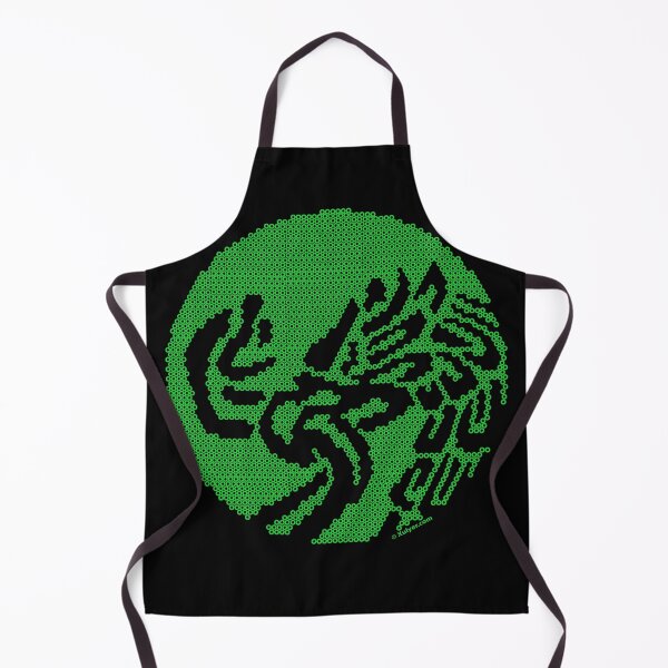 Item preview, Mexican Eagle and Snake Green Huichol Style designed and sold by xulyer.