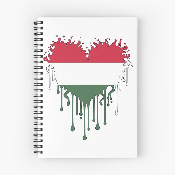 Item preview, Hungarian Flag Dripping Heart – Magyar Love Patriotic Design designed and sold by EmeraldeaDesign.