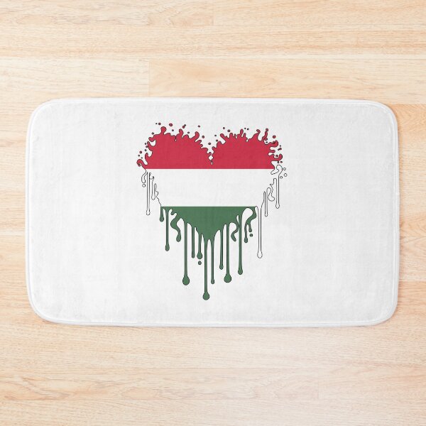Item preview, Hungarian Flag Dripping Heart – Magyar Love Patriotic Design designed and sold by EmeraldeaDesign.