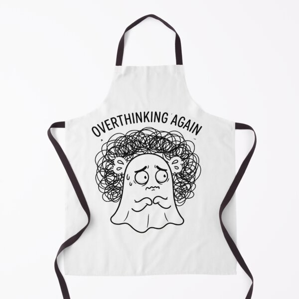 Item preview, Overthinking Again – Anxiety Ghost Sticker designed and sold by Elviqus Shop.