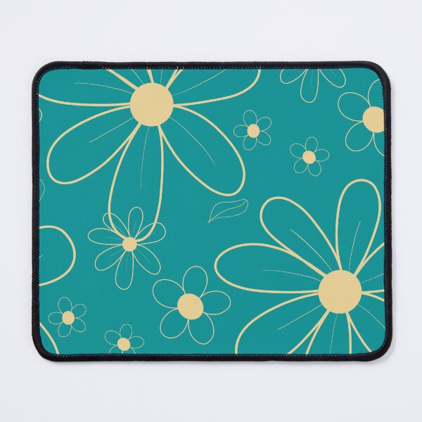 Item preview, Turquoise Field of beige Flowers 96 designed and sold by StefanStudioArt.