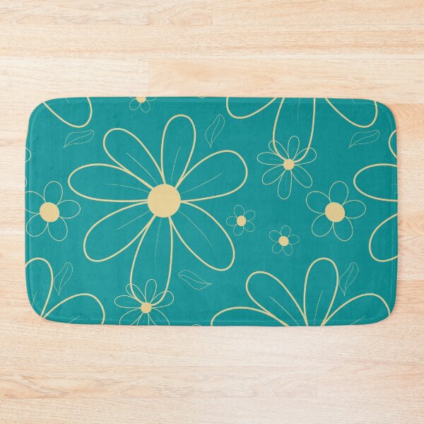 Item preview, Turquoise Field of beige Flowers 96 designed and sold by StefanStudioArt.