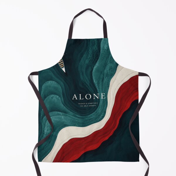 Item preview, Alone Abstract Ocean Poster | Minimal Topographic Wall Art | Cinematic Coastal Print designed and sold by Watchyyy.
