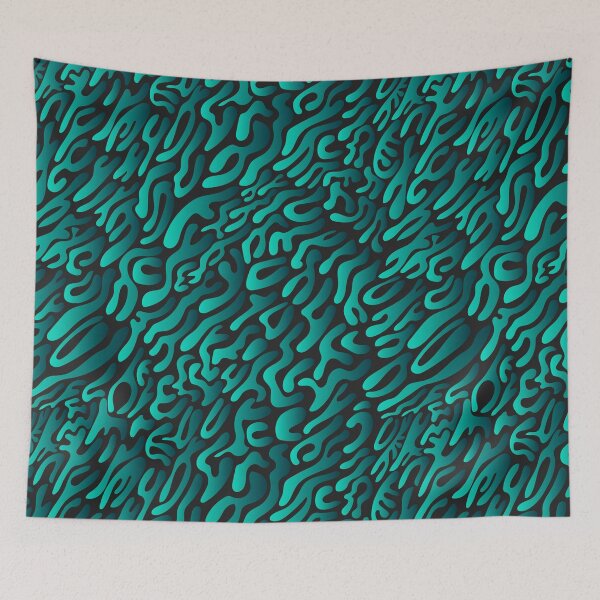 Item preview, Aqua Pulse Abstract Pattern – Modern Liquid Wave Graphic Design designed and sold by Skryp-art.