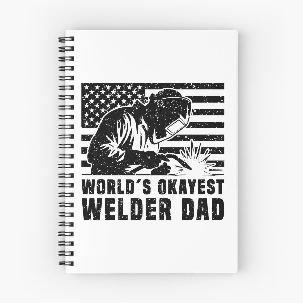 Item preview, World's Okayest Welder Dad - Funny Patriotic Welding designed and sold by Dmetalx Art Apparel.