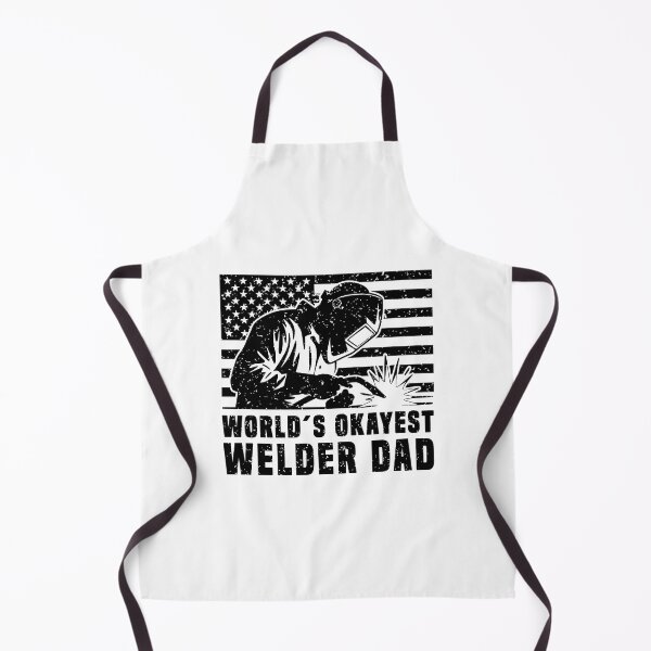 Item preview, World's Okayest Welder Dad - Funny Patriotic Welding designed and sold by Dmetalx Art Apparel.