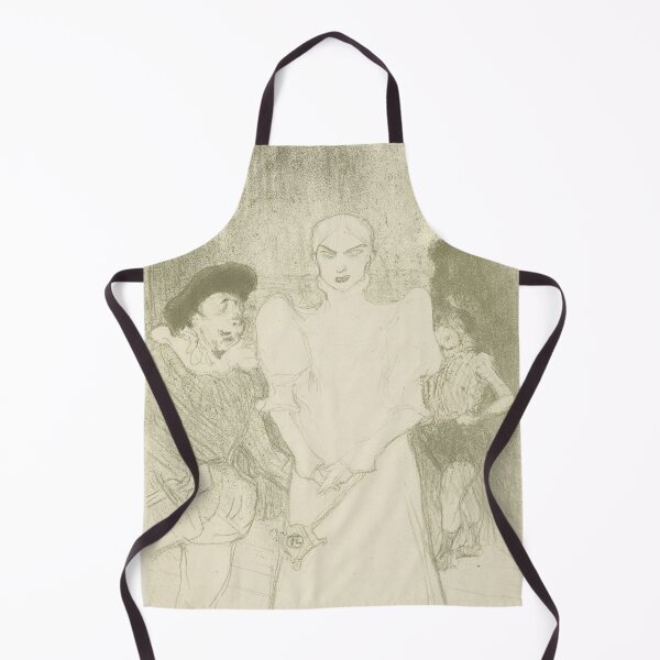 Item preview, Rose Caron by Toulouse-Lautrec Vintage Paris Cabaret Portrait Sketch designed and sold by artofuniverse.