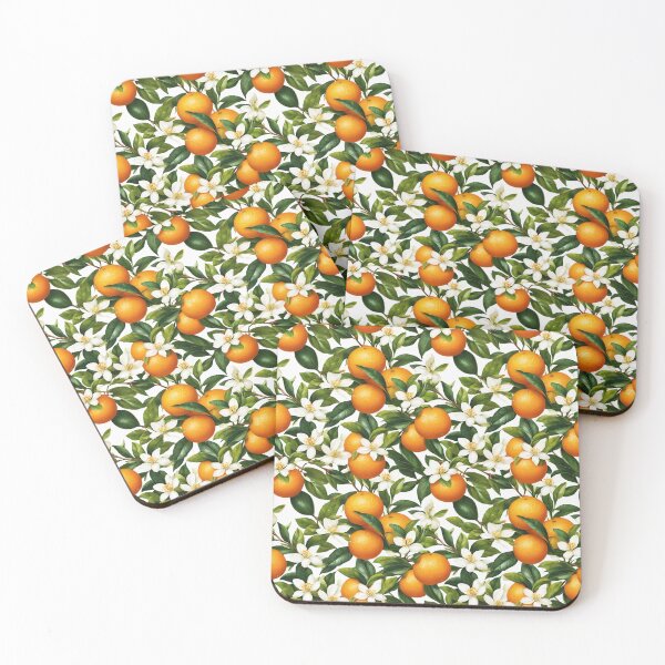 Item preview, Watercolor Botanical Vintage Orange Blossom Seamless Pattern designed and sold by tanjica.