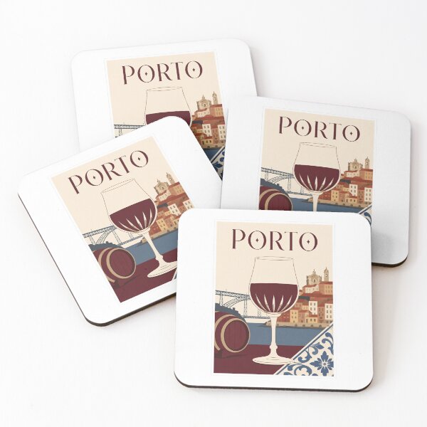 Item preview, Vintage Porto Wine Coastline Portugal Travel designed and sold by Beyond Destinations.