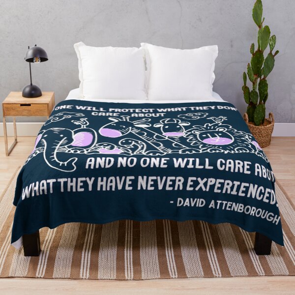 Item preview, Inspiring Wildlife Quote - David Attenborough Illustration designed and sold by ReadytoWork.