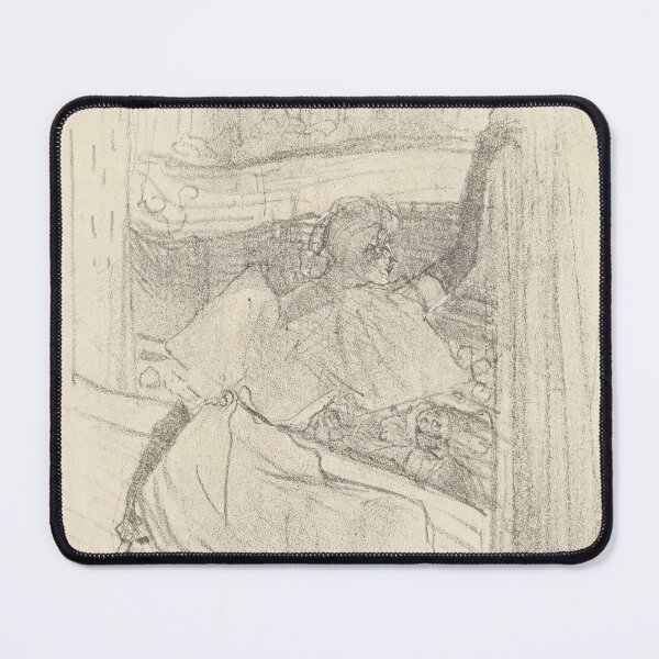 Item preview, Yvette Guilbert by Toulouse-Lautrec Vintage Intimate Bedroom Sketch Art designed and sold by artofuniverse.
